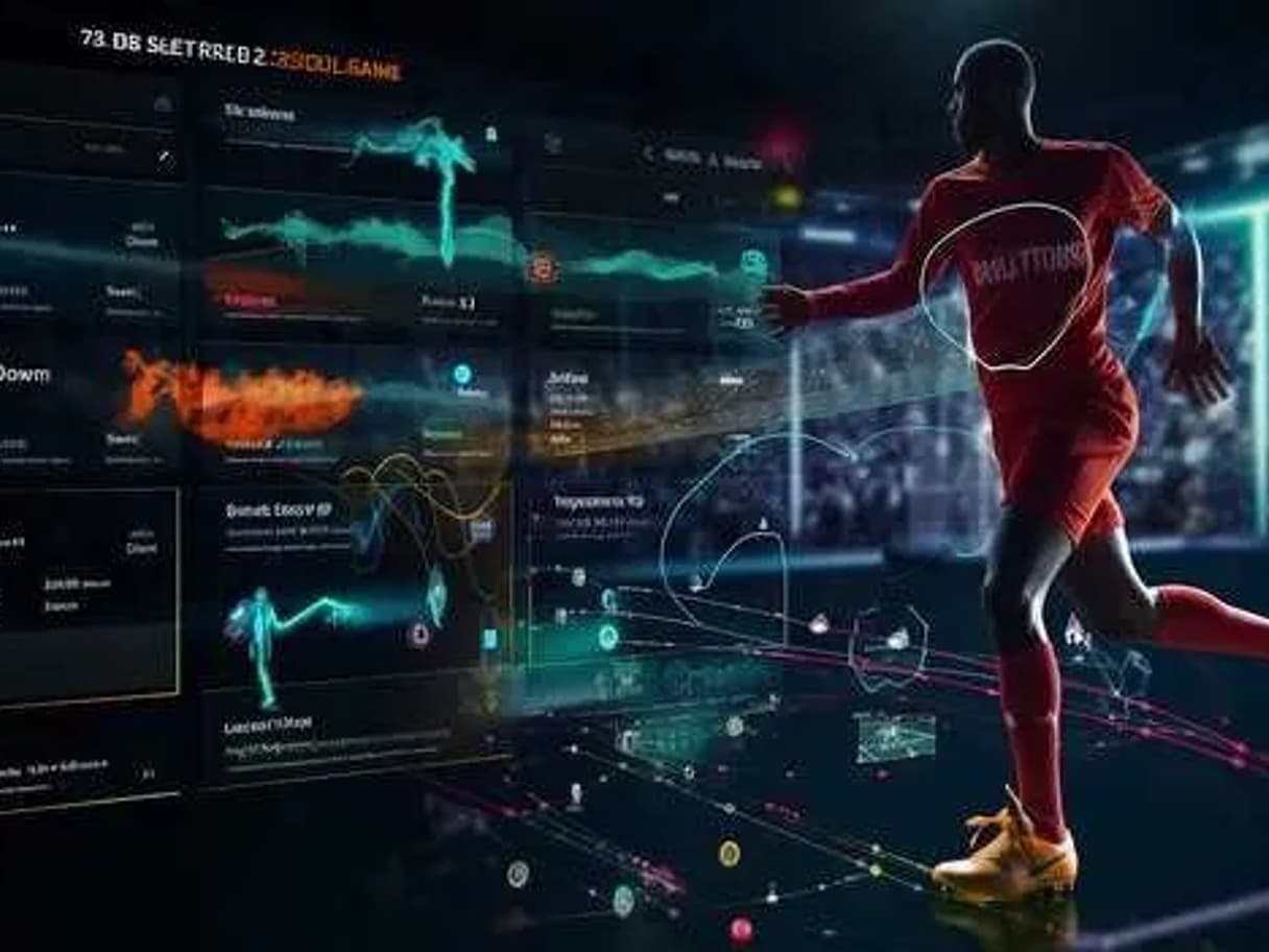 Digital art of a blockchain-powered sports betting platform interface displaying transparent transactions and global user participation, illustrating secure and decentralized prediction markets.