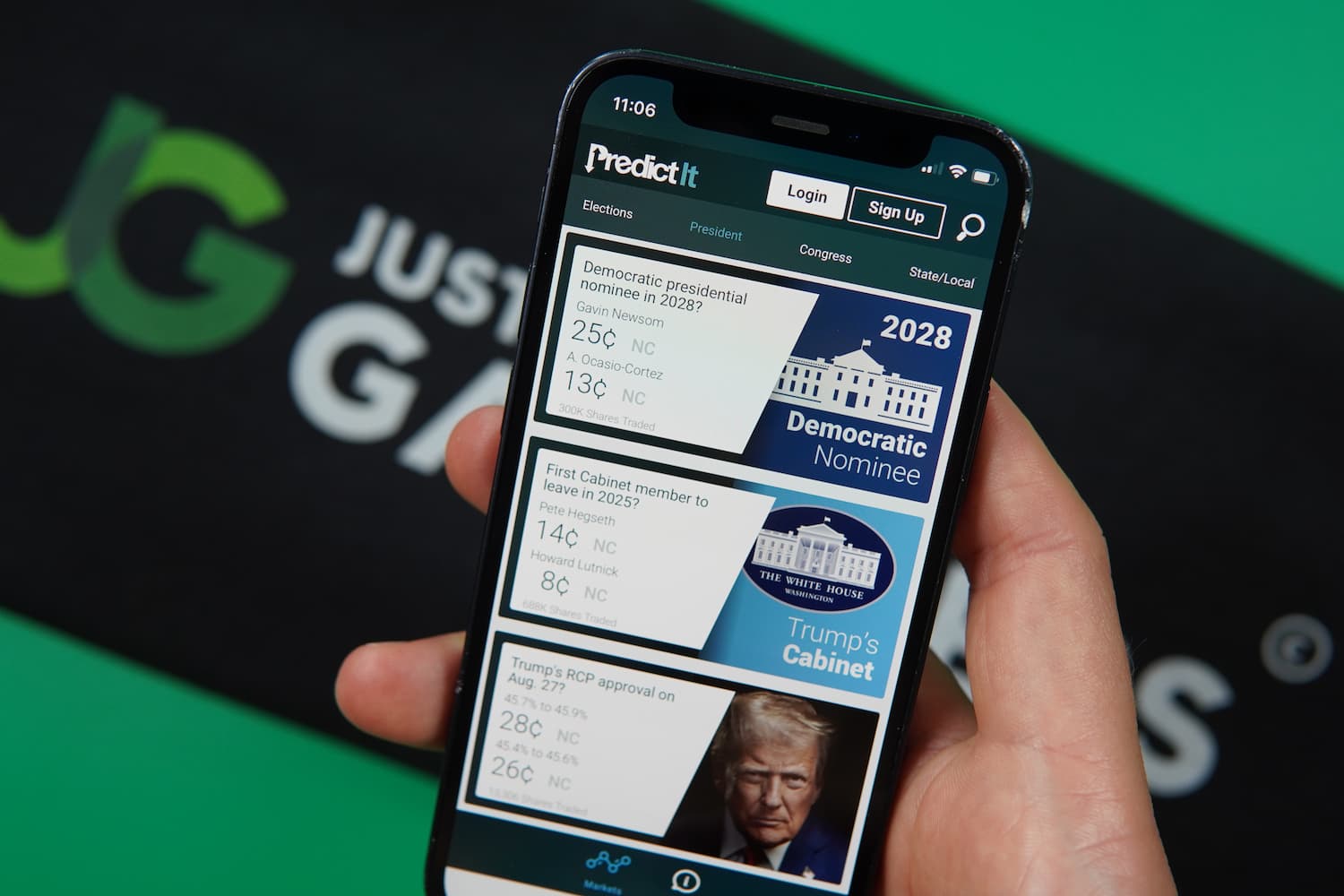 Omen prediction market platform election betting
